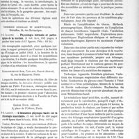 1044 - Page 1599 - Partie Scientifique. L’Actualité Scientifique. Les Livres. Thérapeutique post-opératoire, par E. Rochard et W. M. Stern, G. Doin, éditeur, Paris, 1923 / Physiologie normale et pathologique de la miction, par Dr G. Lemoine, Imprimerie médicale et scientifique, Bruxelles / L’éducation physique basée sur la physiologie musculaire, par Dr R. Ledent, Gaston Doin, éditeur, Paris, 1923 / Examen fonctionnel du poumon, par Pr Ch. Achard et Léon Binet, Masson et Cie, éditeurs, Paris 1922