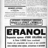 1067 - Page 1638-LVI - Correspondance. Le permis de circulation des automobiles et le paiement des taxes / Documents officiels. A l’officiel. Modification à l’article 64 de la loi des pensions