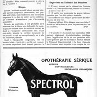 1072 - Page VII-1647 - Correspondance. Incapacité totale ou partielle d’un blessé du travail / Expertises au Tribunal des Pensions