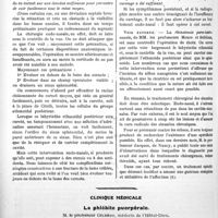 1087 - Page 1666 - Partie Scientifique. Travaux Originaux. Le traitement chirurgical des sinusites, par P. Truffert / Clinique médicale. La phlébite puerpérale, M. le professeur Gilbert
