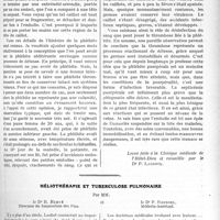 1090 - Page 1673 - Partie Scientifique. Travaux Originaux. Clinique médicale. La phlébite puerpérale, M. le professeur Gilbert / Héliothérapie et tuberculose pulmonaire, par MM. Dr R. Hervé et Dr P. Roussel