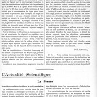 1094 - Page 1681 - Partie Scientifique. Travaux Originaux. Les types humains et la médecine / L’Actualité Scientifique. La Presse. Les accidents oculaires tardifs de la rachi-anesthésie [(Bull. méd, 10 février 1923)]