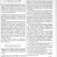 1104 - Page 1695 - Partie Scientifique. L’Actualité Scientifique. Les Livres. La radiothérapie profonde, par Iser Salomon, Masson et Cie, éditeurs, Paris, 1923 / Traité de matière médicale et de chimie végétale, par Dr L. Reutter, J. -B. Baillière et Fils, éditeurs, Paris, 1923 / Travaux annuels de l’hôpital d’urologie et de chirurgie urinaire, par Dr F. Cathelin, Librairie J. -B. Baillière et Fils, Paris, 1922