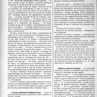 1115 - Page 1712 - Partie Professionnelle. Reportage Professionnel. Nouvelles et Informations. Hôpital Tenon / Clinique médicale de l’Hôpital Cochin / Médecine opératoire spéciale