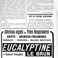 1124 - Page XLIX-1723 - Jurisprudence. Colonie française. — Autorisation d’ouverture d’une clinique médicale / Note de pratique quotidienne. Le corset orthopédique du praticien