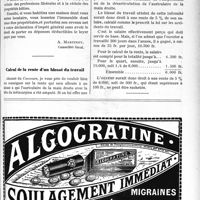 1178 - Page XLIII-1805 - Correspondance. Déductions sur les revenus soumis à l’impôt / Calcul de la rente d’un blessé du travail