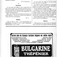 1183 - Page 1810-XLVIII - Correspondance. Application du Tarif Breton. Banlieue ou non ? / Anesthésie / Application du Tarif Maginot. Ablation d’ongle incarné