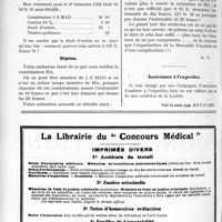 1195 - Page 1826-X - Correspondance. La combinaison 1/2 MAD de la Mutualité Familiale / Assistance à l’expertise