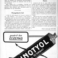 1247 - Page 1896-XII - Correspondance. Rechute d’accident du travail / Prorogation de bail
