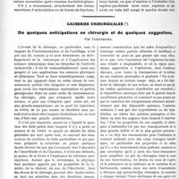 1317 - Page 2010 - Partie Scientifique. Travaux Originaux. La septico-pyohémie, par le Docteur Ricolfi / Causeries chirurgicales. De quelques anticipations en chirurgie et de quelques suggestions, par Dartigues