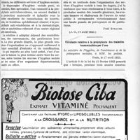 1356 - Page LIII-2071 - Documents officiels. A l’officiel. Circulaire relative aux comités départementaux et aux offices publics d’hygiène sociale / Circulaire relative à la prophylaxie des maladies transmissibles par l’eau