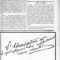 1358 - Page LV-2073 - Documents officiels. Questions des parlementaires et réponses des ministres. Admission à l’assistance aux femmes en couches / Délivrance aux blessés du travail des copies des rapports d’expertises