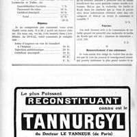 1413 - Page 2160-L - Correspondance. Application du Tarif Breton. Soins d’urgence / Application du Tarif Maginot. Recherche du bacille de Koch / Renouvellement d’une ordonnance