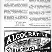 1421 - Page 2174-X - Correspondance. Un docteur en médecine peut exercer la médecine dans la commune où sa femme est institutrice publique / Accident commercial ou accident agricole