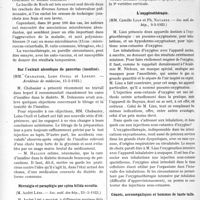 1441 - Page 2206 - Partie Scientifique. L’Actualité Scientifique. Les Sociétés Savantes. Paris. Les associations microbiennes dans la tuberculose pulmonaire, (Académie de médecine, 15-5-1923) / Sur l’extrait alcoolique de pancréas (insuline), (Académie de médecine, 15-5-1923) / Névralgie et paraplégie par spina bifida occulta, (Soc. méd. des hôp, 23-3-1923) / L’oxygénothérapie, Soc. méd. des hôp, 9-3-1923) / Géants, acromégaliques et hommes de haute taille, (Soc. méd. des hôp, 13-4-1923)