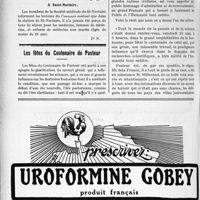 1465 - Page 2248-L - Correspondance. Les médecins exemptés de la taxe de séjour. A Chamonix / A Saint-Nectaire / Les fêtes du Centenaire de Pasteur