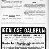 1474 - Page IX-2261 - Correspondance. Calcul des bénéfices professionnels / Avantages fiscaux des médecins assermentés