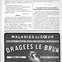 1475 - Page 2262-X - Correspondance. Réquisition par un maire / Le projet de loi sur la protection de la propriété commerciale et les médecins