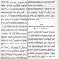 1500 - Page 2303 - Partie Scientifique. L'Actualité Scientifique. Les Sociétés Savantes. Paris. Similitudes des chocs en médecine. Leur superposition dangereuse, mais évitable, (Académie des sciences ; 11-1-1904) / Lyon. Société Nationale de médecine et des sciences médicales. Maladie de Recklinghausen / Empoisonnement par le véronal