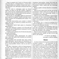 1513 - Page 2324 - Partie Professionnelle. Travaux Originaux. Accidents du travail. Application du Tarif Breton. De l’évaluation d’un acte chirurgical nécessité par un accident post-opératoire en matière d’accidents du travail