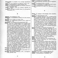 1577 - Page 2428 - Table des matières contenues dans le « concours médical ». Année 1923, 1er semestre. Noms des auteurs