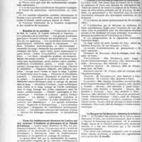 1633 - Page 2486 - Partie professionnelle. Reportage professionnel. Nouvelles et informations. Cours d’orthopédie de M. Calot / Maladies de la nutrition / Visite des établissements thermaux de Luchon par une caravane d’étudiants en pharmacie de la Faculté de Toulouse / Création d’un nouveau groupement professionnel / Le Banquet du Syndicat des médecins de la Seine de 1923