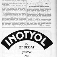 1642 - Page LI-2493 - Documents officiels. A L’officiel. Vacance de Direction du bureau d’hygiène / Questions des parlementaires et Réponses des ministres. Le respect de la liberté des mutilés de guerre