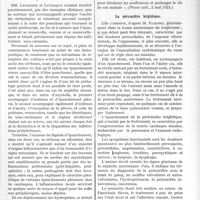 1720 - Page 2571 - Partie scientifique. L’actualité Scientifique. La Presse. Les déplacements des infiltrations périphériques dans les grandes cavités séreuses [(Presse méd, 2 mai 1923)] / La péricardite brightique [(Journ. de méd. et de chir. prat. 25 avril 1923)]