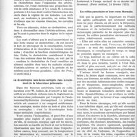 1721 - Page 2572 - Partie scientifique. L’actualité Scientifique. La Presse. La péricardite brightique [(Journ. de méd. et de chir. prat. 25 avril 1923)] / Oeufs et artério-sclérose [(Gaz. des Prat, 15 avril 1923)] / La diurotropine iodo-benzo-méthylée dans le traitement de la tuberculose pulmonaire [(Paris médical, 24 février 1923)] / Les colites parasitaires et leurs cures thermales [(Eludes d’hydrologie clinique, 1923)]