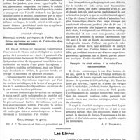 1726 - Page 2577 - Partie scientifique. L’actualité Scientifique. Les Société Savantes. Toulouse. Société de médecine. Abcès sous-cutanés multiples à entérocoques chez un nourrisson / Insuffisance mitrale fonctionnelle / Société de chirurgie. Hémorragie mortelle par rupture de l’artère thyroïdienne supérieure au cours de l’extraction d’un dentier de l’hypopharynx / Corps étranger du genou / Paralysie du droit externe à la suite d’une rachianesthésie / Les Livres. Précis de pathologie médicale, par M. Journé, Maloine et Fils, éditeurs, Paris 1923