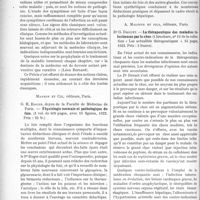 1727 - Page 2578 - Partie scientifique. L’actualité Scientifique. Les Livres. Précis de pathologie médicale, par M. Journé, Maloine et Fils, éditeurs, Paris 1923 / Physiologie normale et pathologique du foie, par G. H. Roger, Masson et Cie, éditeurs, Paris / La thérapeutique des maladies infectieuses par le choc, par Dr G. Drouet, A. Maloine et Fils, éditeurs, Paris