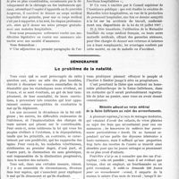 1732 - Page 2583 - Partie Professionnelle. Travaux Originaux. Les risques professionnels du corps médical des hospices et hôpitaux / Démographie. Le problème de la natalité [G. Duchesne]