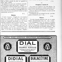 1746 - Page XLVII-2597 - Correspondance. Application du Tarif Breton I. fracture compliquée du tibia / Dérogation à l’article 27