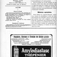 1753 - Page 2604-IV - Office de Renseignements du « Concours » / L’Agenda-Memento du Praticien 1924. Médecins spécialistes