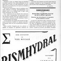 1756 - Page VII-2607 - Note de radiologie. La radiologie dans le diagnostic de la grossesse / Correspondance. Retard dans l’application de la loi sur les accidents agricoles. Extension aux domestiques de la législation sur les accidents du travail