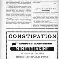 1757 - Page 2608-VIII - Correspondance. Retard dans l’application de la loi sur les accidents agricoles. Extension aux domestiques de la législation sur les accidents du travail / Application de l’article 64 de la loi des pensions. Des notes d’honoraires examinées par l’ancienne Commission de contrôle et contestées