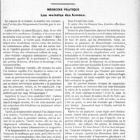 1772 - Page 2623 - Partie scientifique. Travaux Originaux. État actuel du traitement radiothérapique de l’hypertrophie de la prostate, Dr Ch. Guilbert / Médecine pratique. Les maladies des femmes