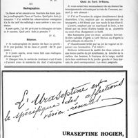 1796 - Page XLIII-2647 - Correspondance. Application du Tarit Breton. lettre. Intervention non tarifiée / Radiographies / Choix du Tarif. Brûlures