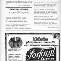 1847 - Page 2698-XLVI - Documents officiels. A L’officiel. Les consultations des hôpitaux ne sont pas faites pour les mutilés de guerre / Anthologie médicale. A un pharmacien qui pindarise