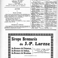 1849 - Page 2700-IV - Office de Renseignements du « Concours » / Membres du concours exerçant dans les stations thermales