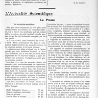 1866 - Page 2717 - Partie scientifique. Travaux Originaux. Pédiatrie. Les troubles digestifs de l’enfant [E. D. Gaston] / L’Actualité Scientifique. La Presse. La toxicité du looch blanc [(Liège Médical, 13 mai 23)] / Traitement des fractures bi-malléolaires [(Journ. de méd. et de chir. prat. 10 mai 1923]