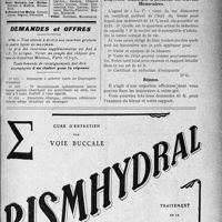 1946 - Page V-2797 - Membres du concours exerçant dans les stations thermales / Demandes et offres / Correspondance. Expertise officieuse d’accident du travail. Honoraires