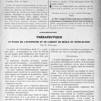 1972 - Page 2823 - Partie scientifique. L’Actualité Scientifique. Les Livres. Guide pratique aux «Villes d’eaux », stations climatiques, plages marines françaises, par Dr L. Porcheron, A. Maloine et Fils, éditeurs Paris / Thérapeutique. La place de l’hypophyse et de l’ergot de seigle en gynécologie, par H. Rouland