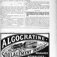 1984 - Page XXXIX-2835 - Correspondance. Accident du travail ou non ? / Les Compagnies qui n’ont pas usé du contrôle légal ne peuvent contester les honoraires médicaux pour accidents du travail