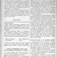 2063 - Page 2914 - Partie Scientifique. L'Actualité Scientifique. La Presse. Le strontium dans les rétentions chlorurées sodiques [(Paris médical, 3 juin 1923)] / Le mal de mer [(Journ. des prat. 9 juin 1923)] / L’essence de térébenthine a-t-elle un rôle dans la pathologie professionnelle des peintres ? [(Paris méd, 16 juin 1923)] / L’action des amers sur la leucopédèse gastrique [(Prog. méd, 16 juin 1923)]