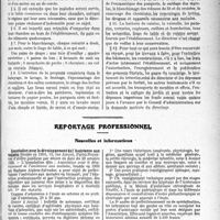 2078 - Page 2929 - Partie Professionnelle. Comptes rendus, documents, pièces officielles…. La maison de retraite des médecins. Histoire ancienne / Reportage Professionnel. Nouvelles et informations. Association pour le développement de l'Assistance aux malades
