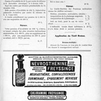 2082 - Page XLI-2933 - Correspondance. Pension militaire. Supplément ; majoration pour enfant / Pension militaire. Infirmité inférieure à 10 % / Application du Tarif Breton. Sutures multiples