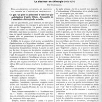 2151 - Page 3002 - Partie Scientifique. Travaux Originaux. Neurotropisme et syphilis, par A. Marie / Causeries chirurgicales. La douleur en chirurgie, (suite et fin), par Dartigues. Des conséquences psychiques et pratiques du progrès de l’anesthésie chirurgicale. Ce que l’on peut se permettre d’entrevoir par anticipation d’après l’étude d’ensemble de l’anesthésie chirurgicale actuelle