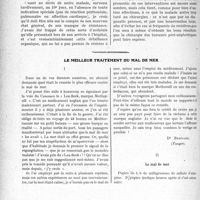 2201 - Page 3052 - Partie Scientifique. Travaux Originaux. Clinique chirurgicale, M- J. -P. Tourneux. Tumeur paranéphrétique / Le meilleur traitement du mal de mer