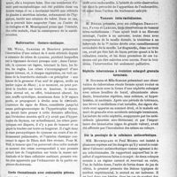 2260 - Page 3111 - Partie Scientifique. L’Actualité Scientifique. Les Sociétés Savantes. Lyon. Société médicale des hôpitaux. Obésité et boulimie post-encéphalitiques / Malformation thoraco-cardiaque / Chorée rhumatismale avec endocardite précoce / Tumeurs intra-rachidiennes / Néphrite tuberculeuse à évolution subaiguë ; granulie terminale / Sur la posologie de la substance antiscorbutique / Pleurésie purulente axillaire
